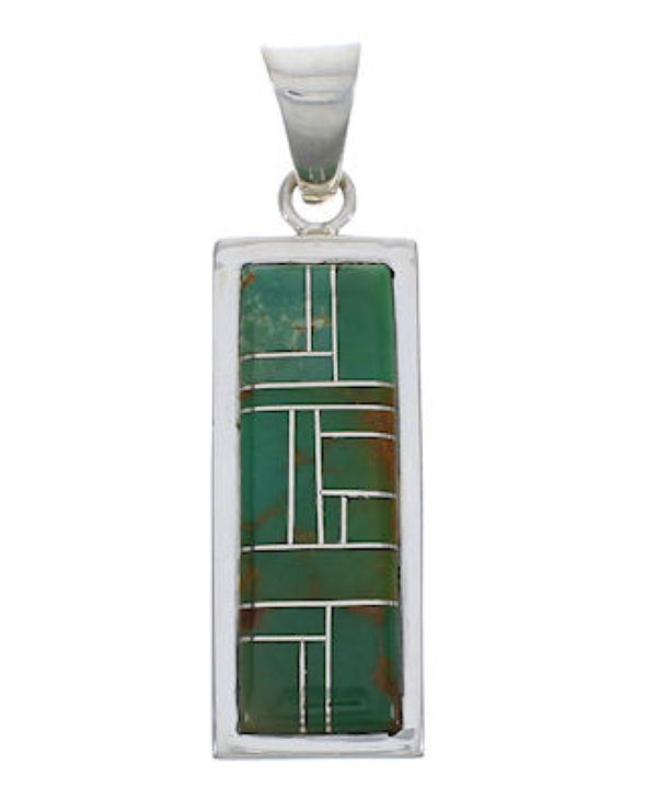 Sterling Silver Turquoise Inlay Jewelry Pendant EX29192